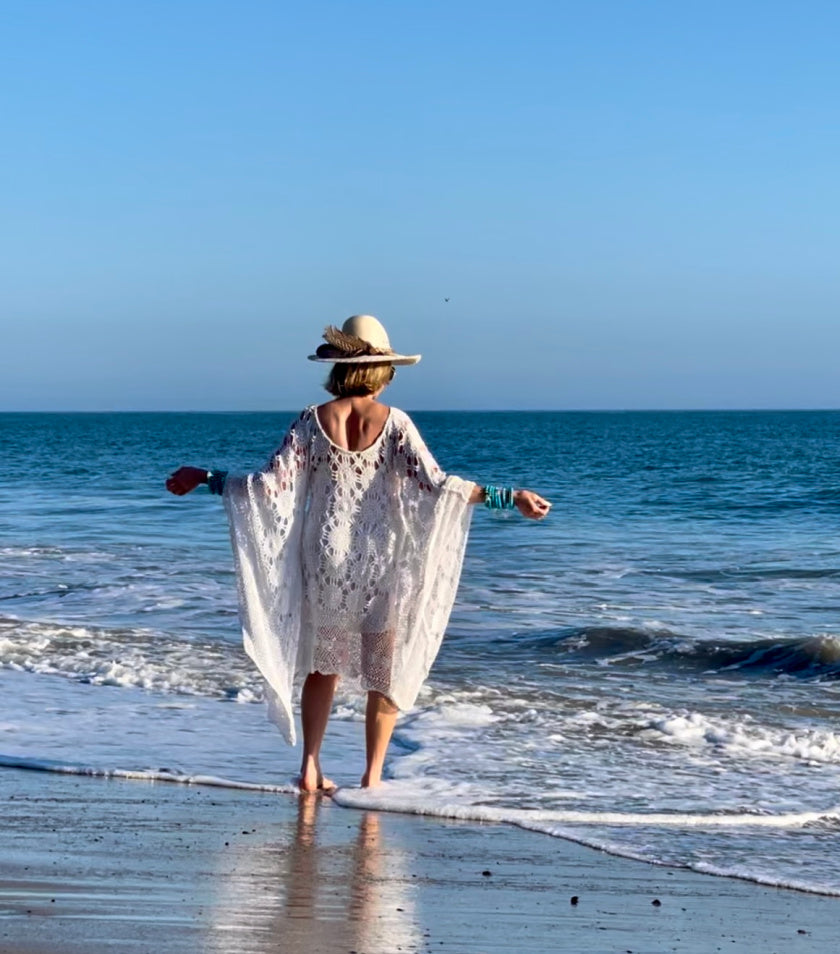 Turquoise Bracelet with Peace Charm