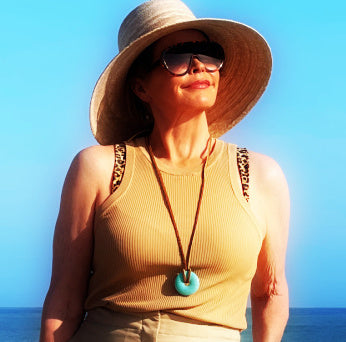 Turquoise Howlite Pendant Necklace