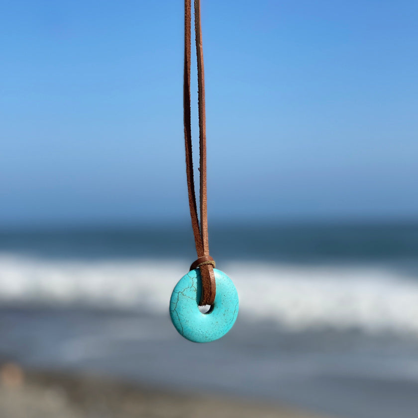 Turquoise Howlite Pendant Necklace