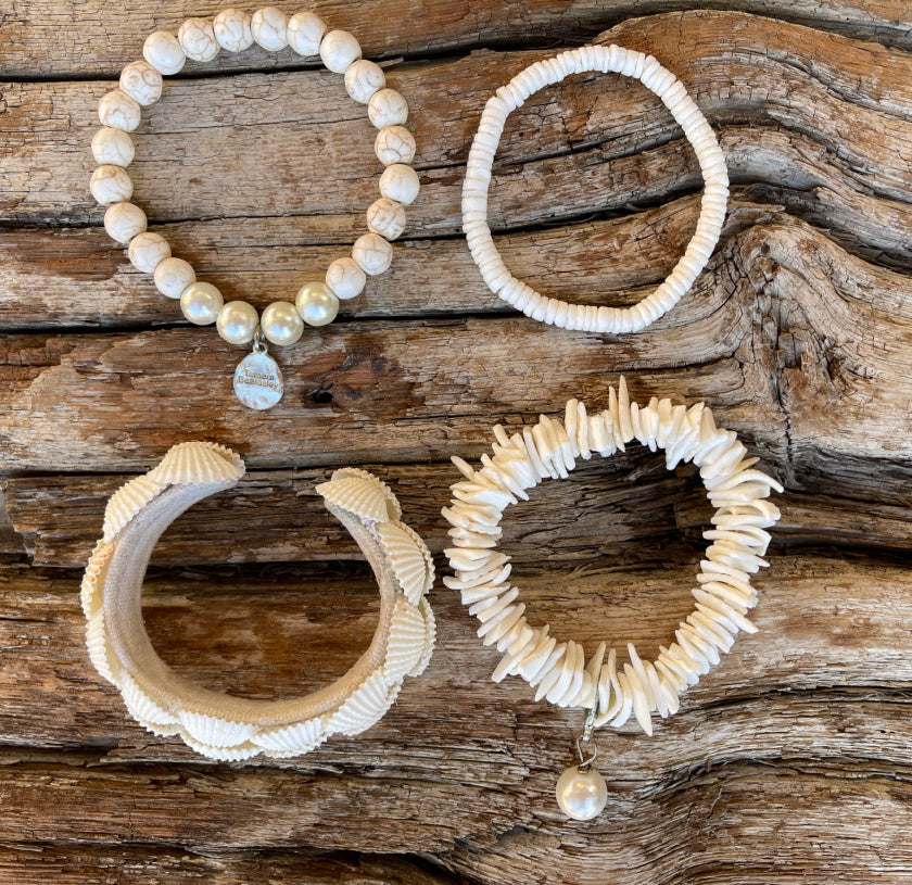 Howlite Coastal Collection 4 Bracelet Set